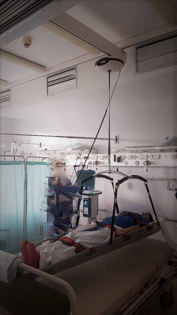 podnośnik sufitowy na intensywnej terapii